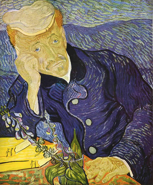 Portrait of Dr. Gachet by Vincent Van Gogh
